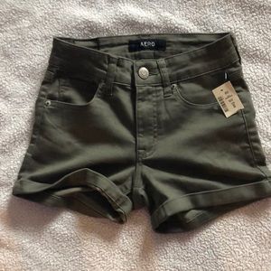 Green aero shorts